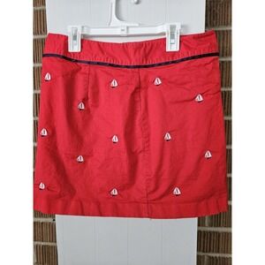 Vineyard Vines Red Sailboats Mini Skirt‎ - Size 4